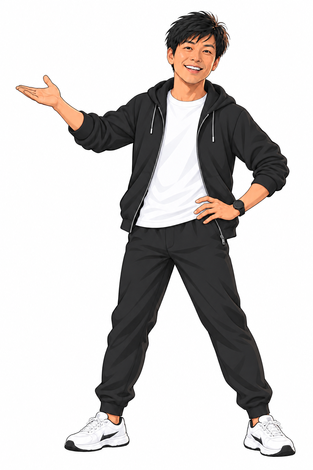一緒に行こうと案内する廣井さんのキャラクター